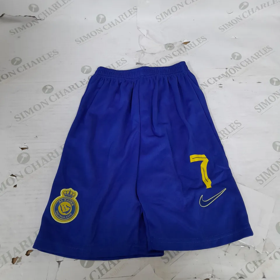 AL NASSR HOME SHIRT AND SHORTS WITH RONALDO 7 SIZE 24