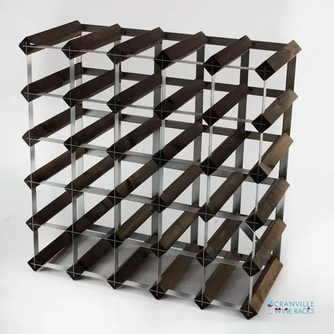 BOXED OLLERTON 30 BOTTLE WINE RACK