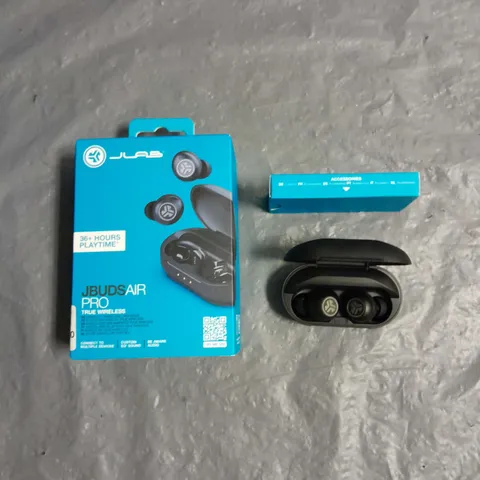BOXED JLAB JBUDS AIR PRO TRUE WIRELESS EARBUDS IN BLACK