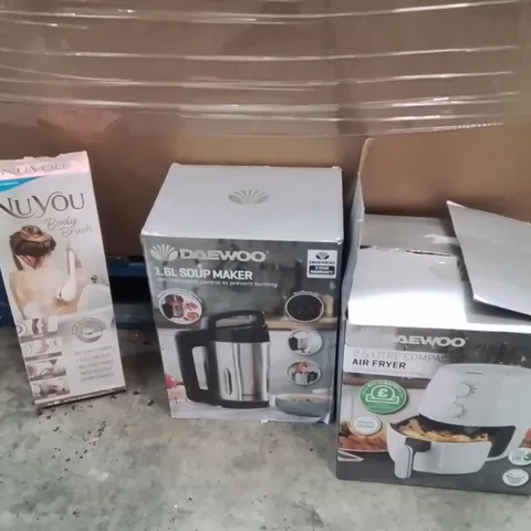 PALLET TO CONTAIN A LARGE QUANTITY OF ELECTRICAL PRODUCTS TO INCLUDE;BODY BRUSH,SOUP MAKER,AIR FRYER 