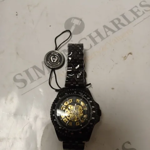 UNBOXED BLACK ANTHONY JAMES LONDON WATCH