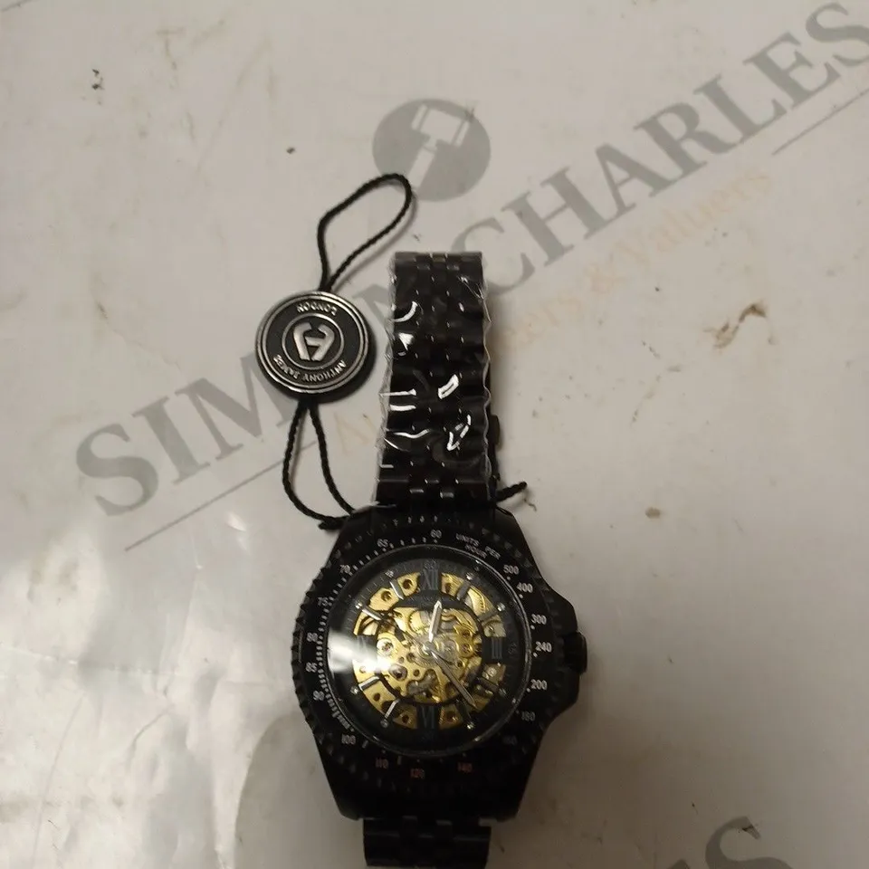 UNBOXED BLACK ANTHONY JAMES LONDON WATCH 