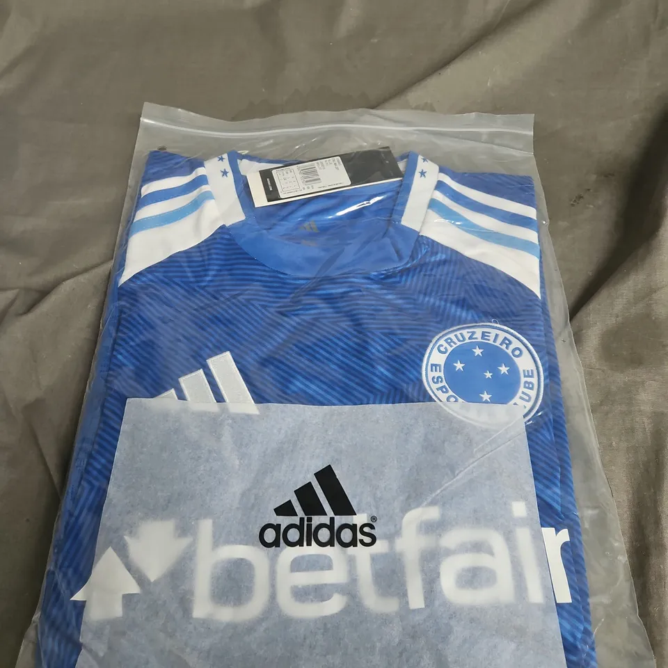 ADIDAS CRUZEIRO FC FOOTBALL SHIRT – BLUE SIZE L