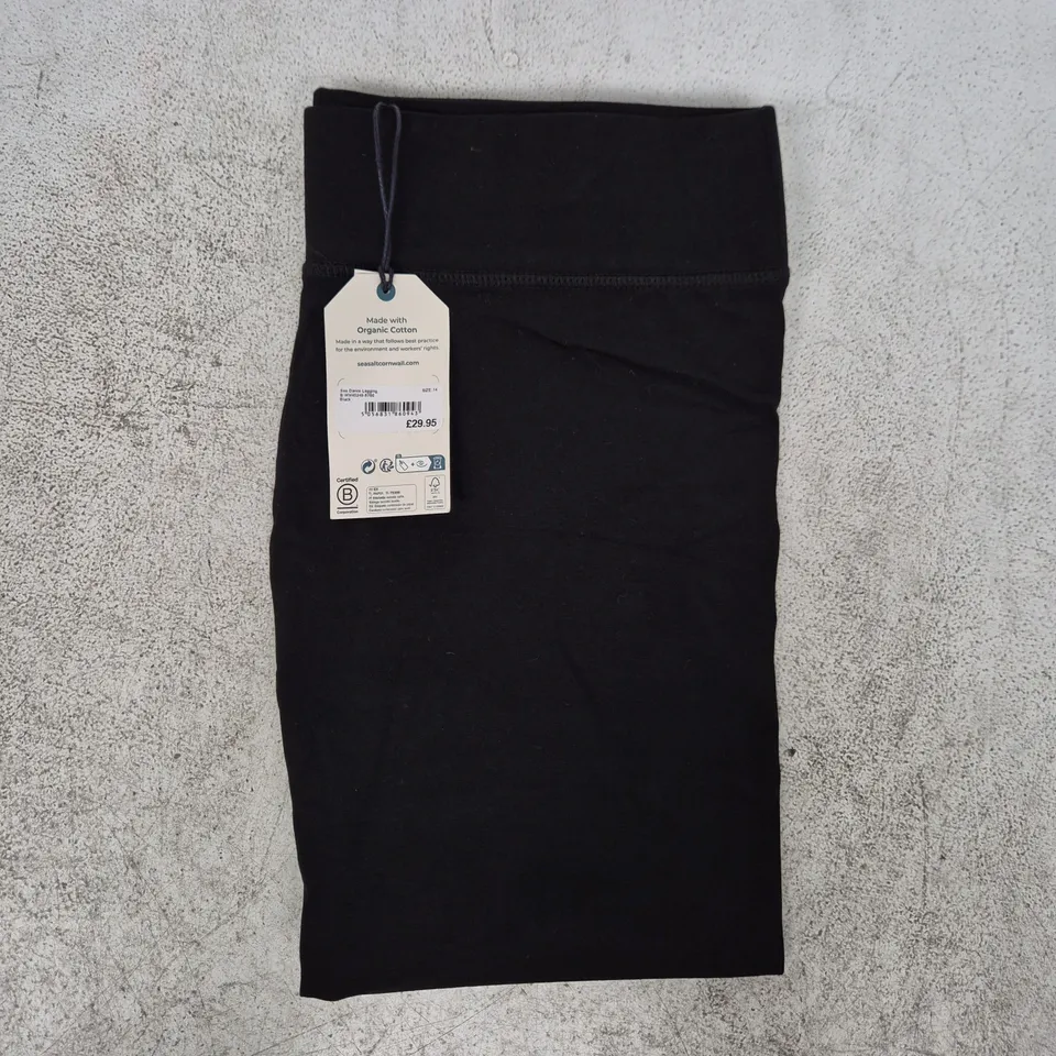 SEASALT CORNWALL SEA DANCE LEGGINGS IN BLACK SIZE 14