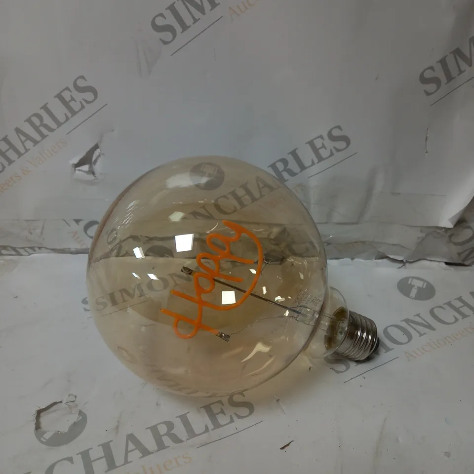 FILAMENT LED HAPPY AMBER GLASS