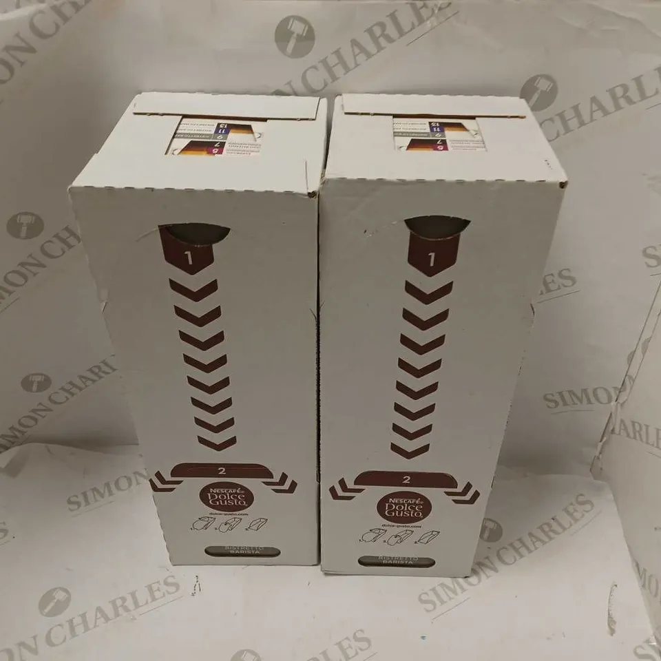 LOT OF 2 NESCAFE DOLCE GUSTO ESPRESSO COFFEE BARISTA 16 CAPSULES (PACK 3)