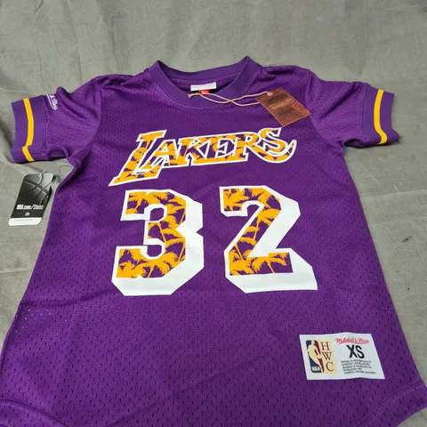 MITCHELL AND NESS LA LAKERS JERSEY - JOHNSON 32 - SIZE XS