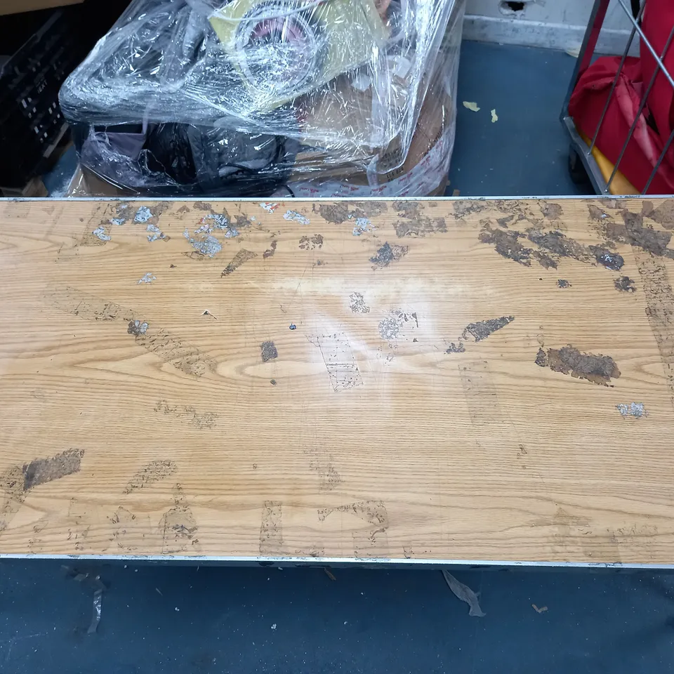 LOT OF 2 FOLDABLE TABLES ONE LARGE AND ONE SMALL - COLLECTION ONLY