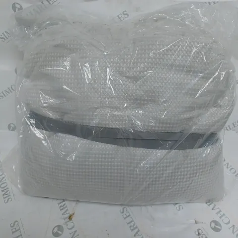 SUPERSOFT BY COZEE HOME WAFFLE KNIT FILLED BEDSPREAD IN MARL GREY 150X200CM