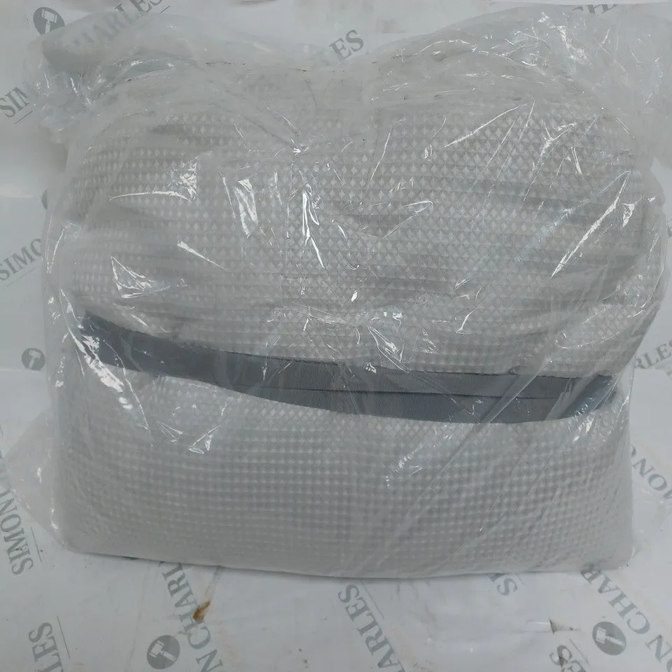 SUPERSOFT BY COZEE HOME WAFFLE KNIT FILLED BEDSPREAD IN MARL GREY 150X200CM