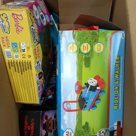 BOX OF APPROXIMATELY 20 TOYS (EACH MAY BE BROKEN OR HAVE PARTS MISSING)