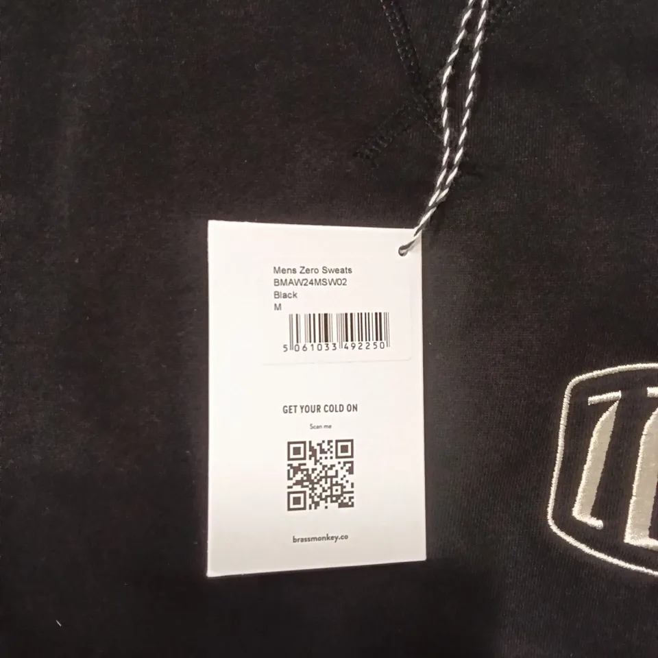 BRAND NEW BRASS MONKEY SWEATS - SIZE BLACK MEDIUM APPROXIMATELY 8