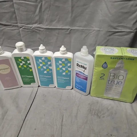 APPROXIMATELY 20 ASSORTED CONTACT LENS SOLUTIONS TO INCLUDE SPECSAVERS EASYVISION, BIOTRUE, EYEEXPERT, ETC - COLLECTION ONLY