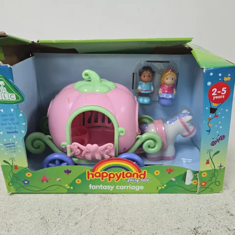 HAPPYLAND FANTASY CARRIAGE TOY SET WITH FIGURES 