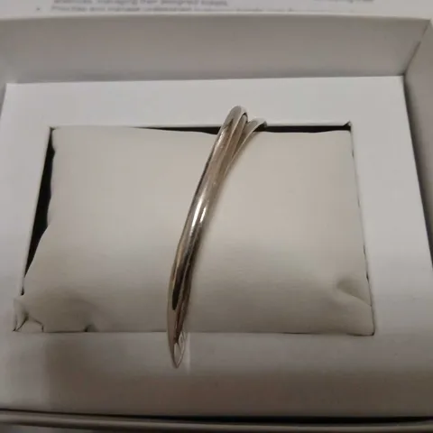 NINA B SOLID 3 STRAND BANGLE STERLING SILVER 