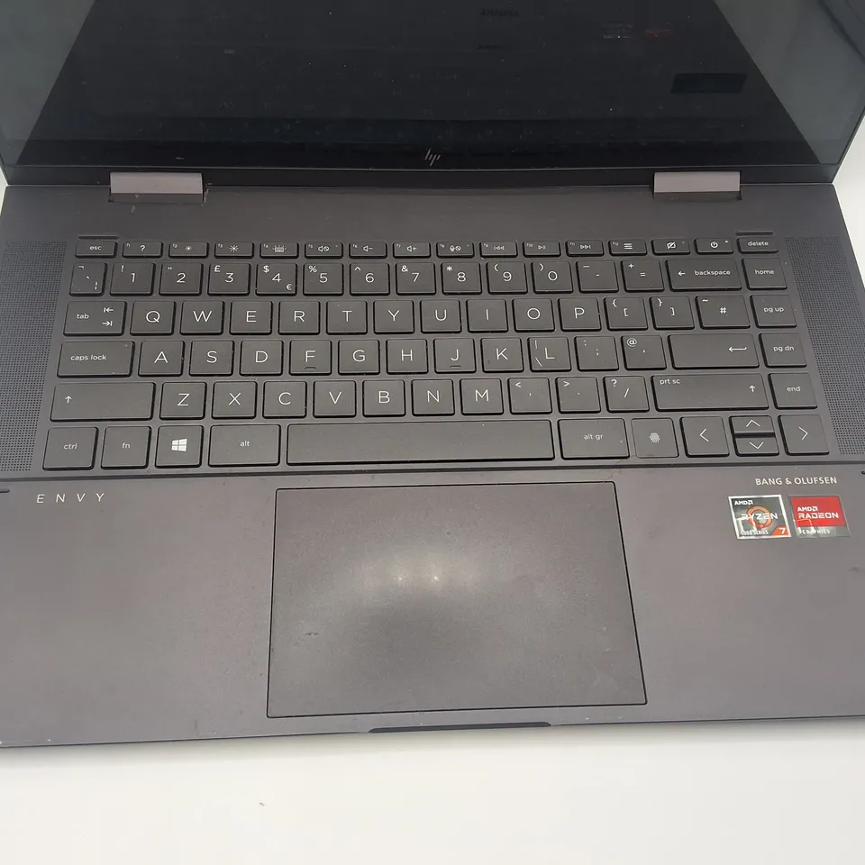 UNBOXED HP ENVY RYZEN 7 AMD RADEON LAPTOP IN BLACK - 15-EU0005NA