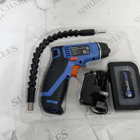 BOXED BUILDCRAFT 7.2V RECHARGABLE CORDLESS SCREWDRIVER 