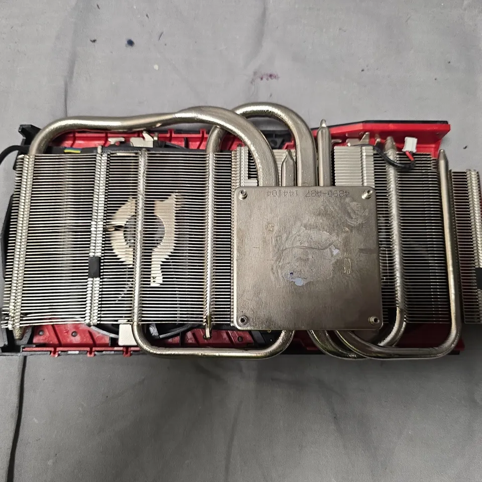 MSI GRAPHICS CARD – DUAL-FAN GPU WITH RED/BLACK SHROUD - MODEL UNSPECIFIED 