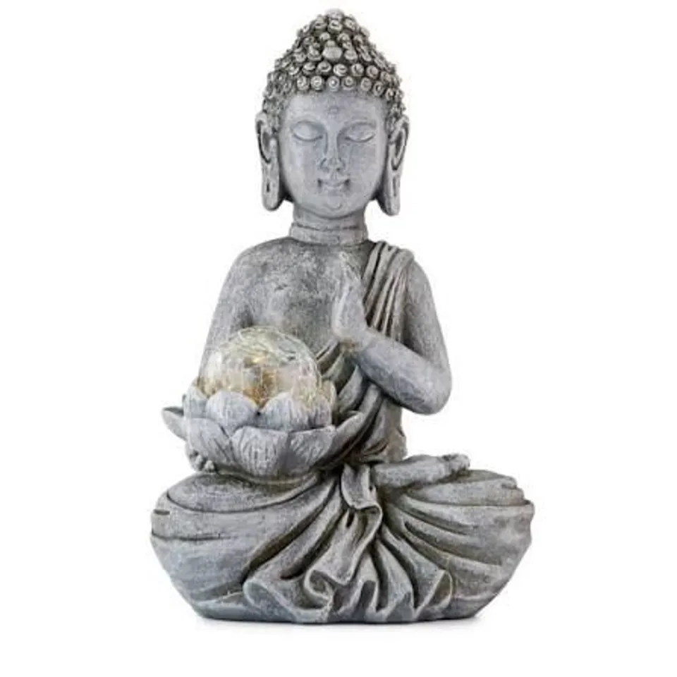 GARDEN STORIES BUDDHA STATUE SOLAR GARDEN LIGHT