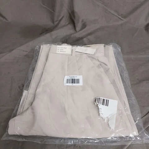 ABERCROMBIE & FITCH ULTRA HIGH RISE WIDE LEG PLEATED TROUSERS IN STONE SIZE 29R