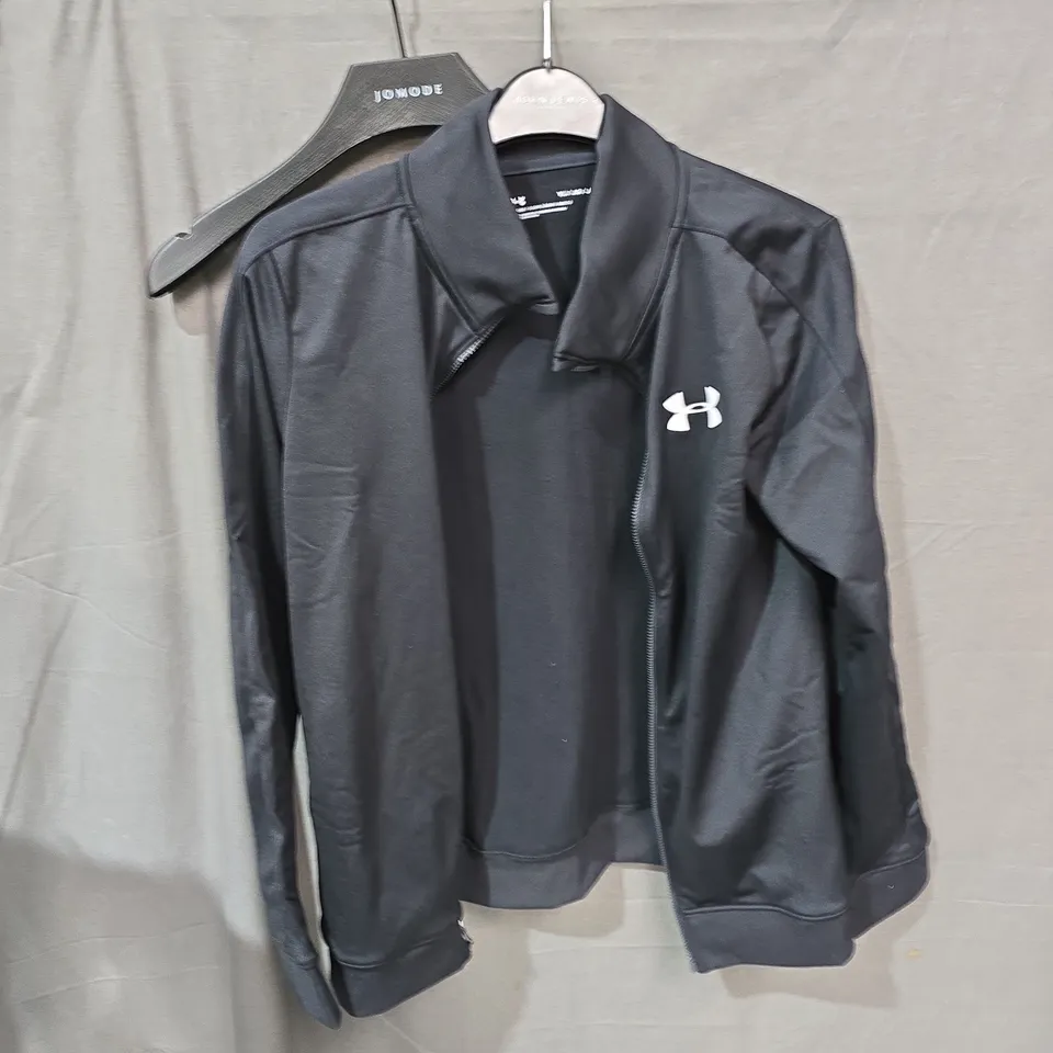 UNDER ARMOUR BOYS' TRACKSUIT – BLACK, YOUTH SIZE (YL/JG/J-G)