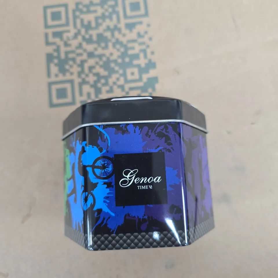 GENOA TIME V2 SPORT WATCH – WATER RESISTANT 50M, IN HEXAGONAL TIN 