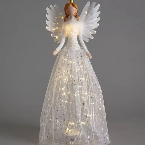 50CM BATTERY OPERATED WHITE ANGEL