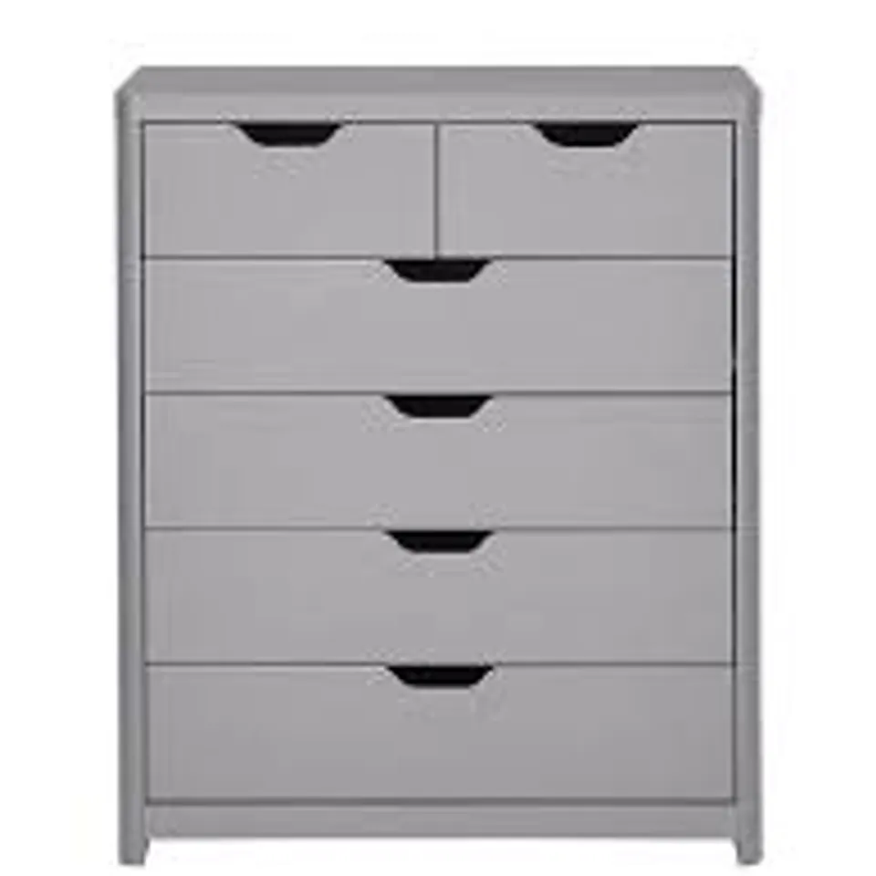 BOXED ASPEN GREY OAK 4+2 DRAWER CHEST (1 BOX)