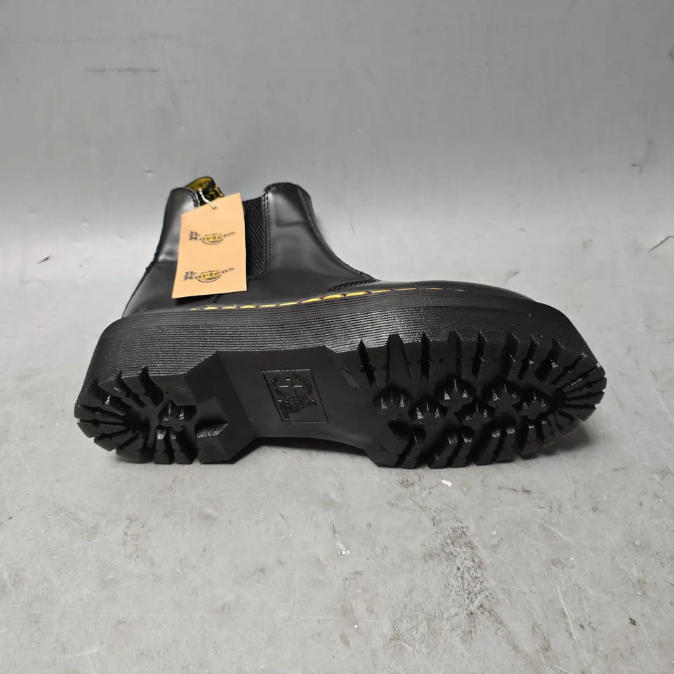DR MARTENS BLACK SLIP ON BOOTS - SIZE 38 
