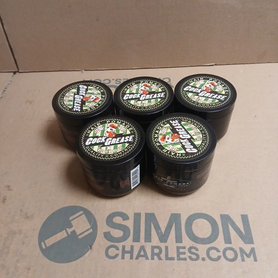 BOX OF APPROXIMATELY 45 X COCK GREASE EXTRA STIFF HAIR POMADE 100G