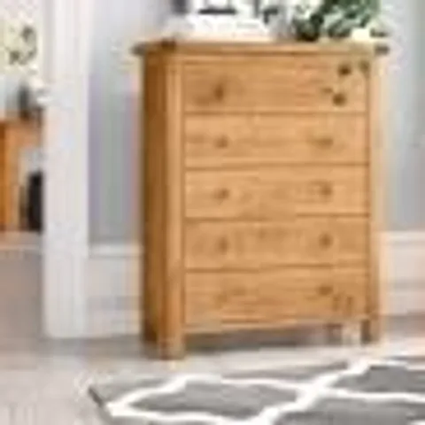 BOXED THREE POSTS POMPEY CHEST OF DRAWERS (1 BOX)