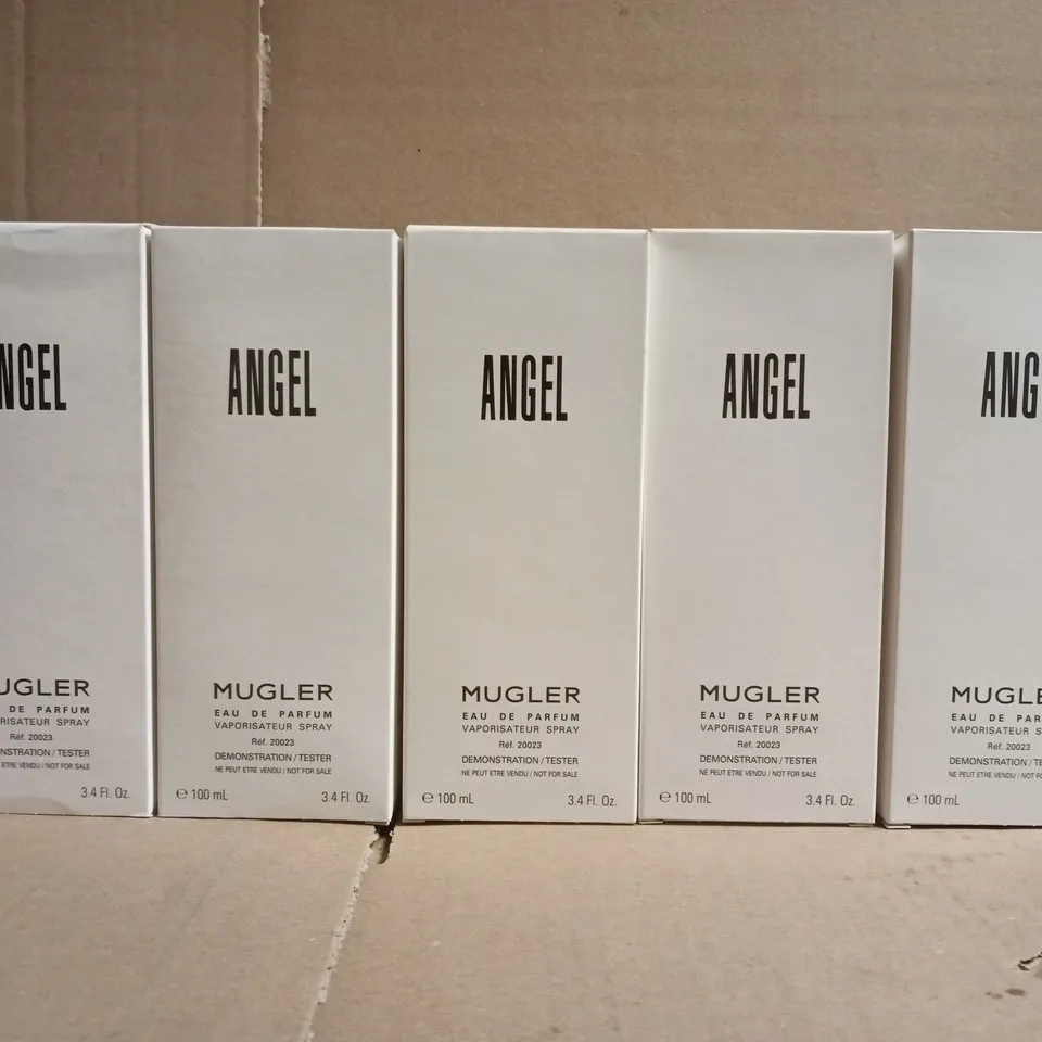 APPROXIMATELY 5 X ANGEL MUGLER EAU DE PARFUM VAAPORISATEUR SPRAY (100ML BOTTLES)