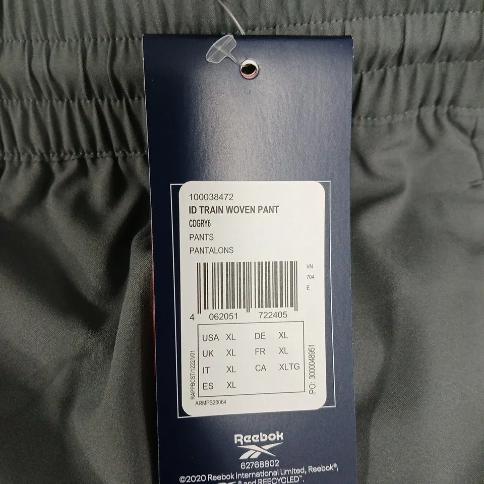 REEBOK ID TRAIN WOVEN PANT – MEN'S, GREY, UK XL