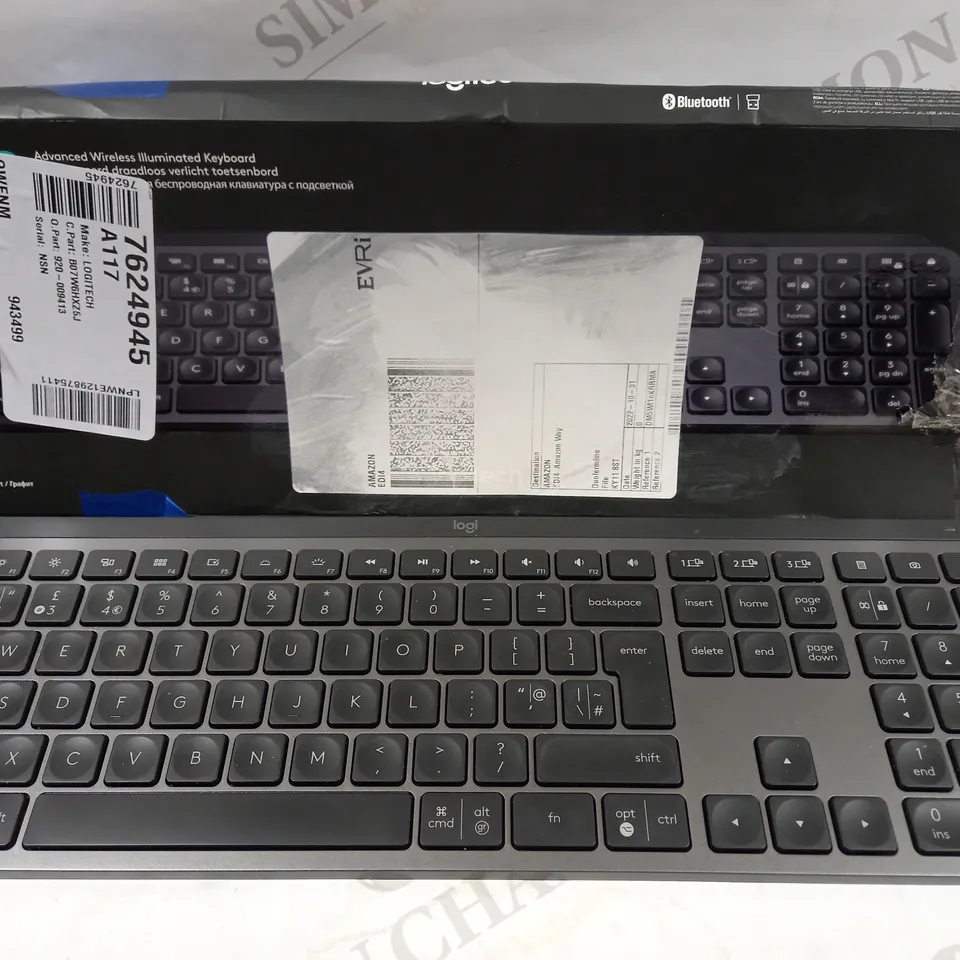 LOGITECH MX KEYS ADVANCED WIRELESS ILLUMINATED KEYBOARD