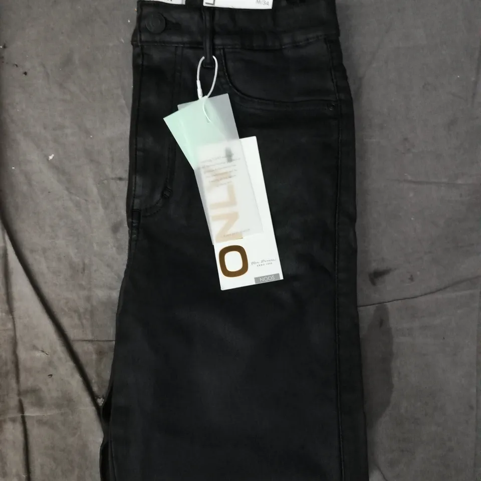 ONLY ROYAL SKINNY HIGH WAIST TROUSERS IN BLACK SIZE 34