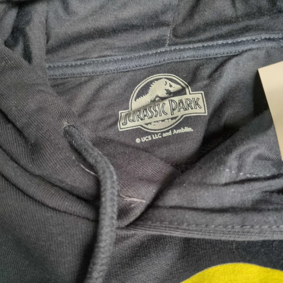 NAVY JURASSIC PARK LOGO HOODIE SIZE XXL