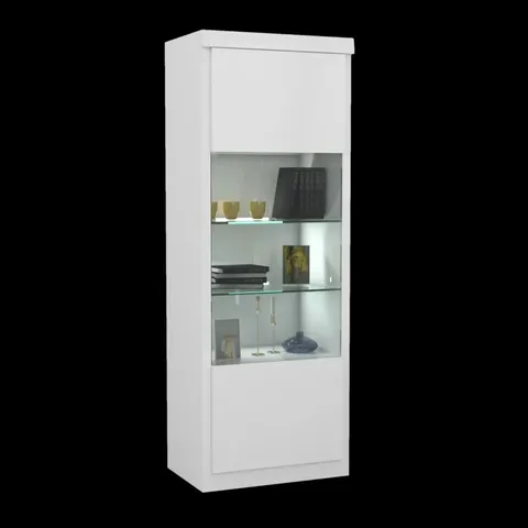 BOXED STANLEY CURIO CABINET WITH LIGHTING (3 BOXES)