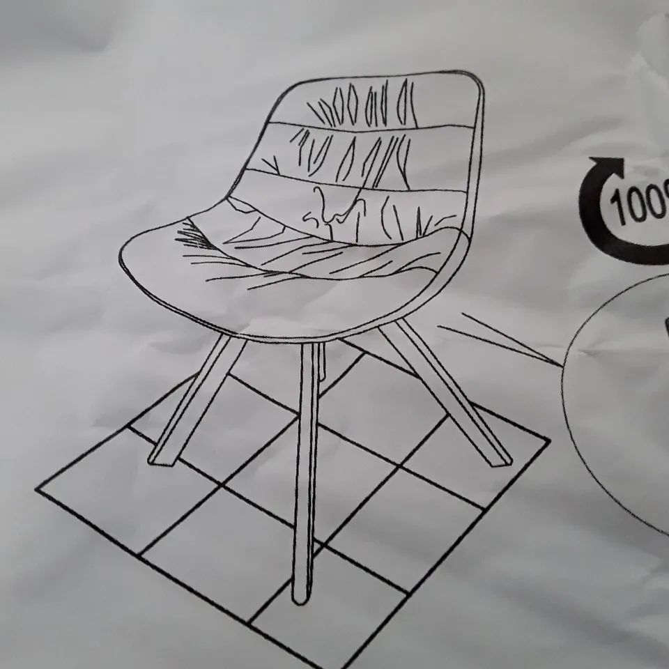 BOXED SET OF 2 CRUSHED VELVET CHAIRS IN GREY