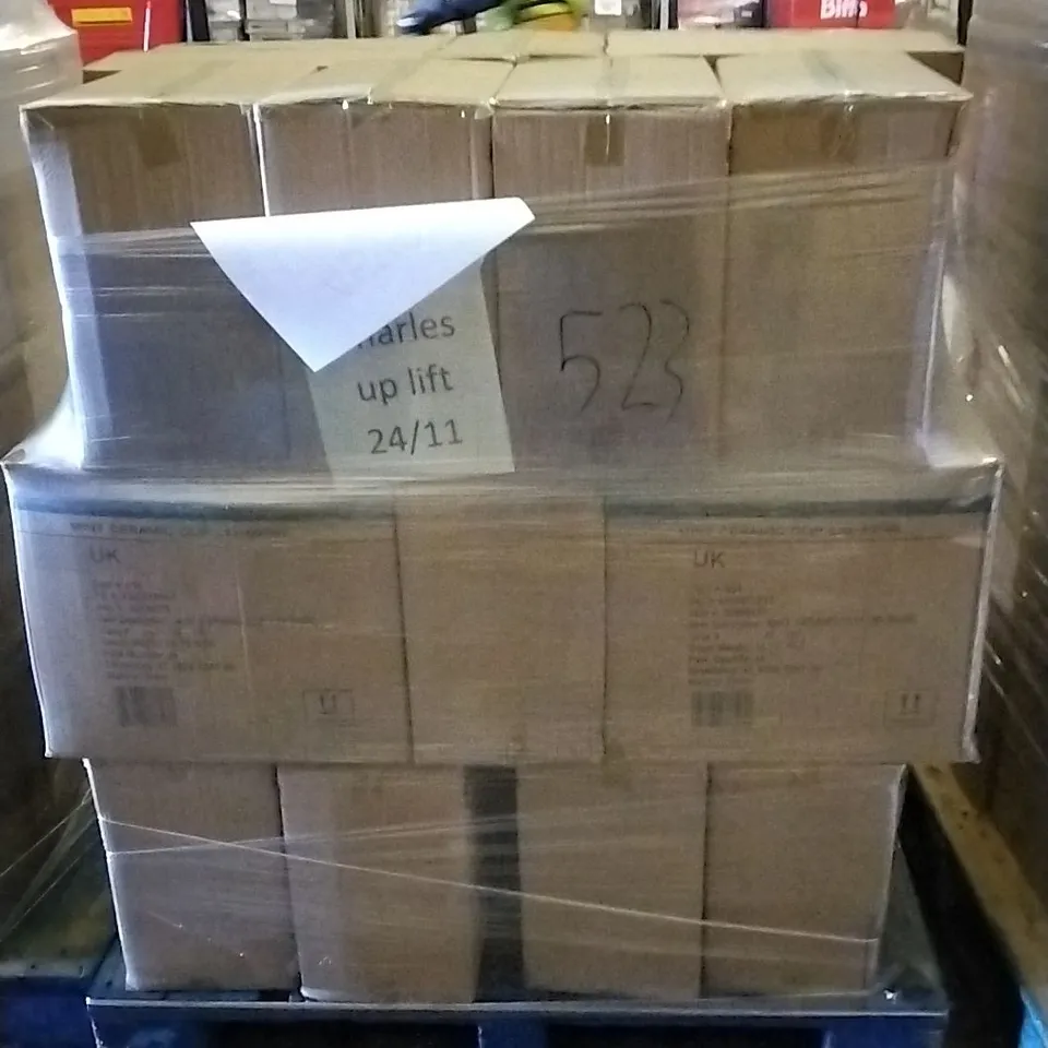 PALLET OF APPROXIMATELY 28 X BOXES OF BRAND NEW GEORGE HOME 500ML MINT CERAMIC CLIP LID JARS - 24 JARS PER BOX 