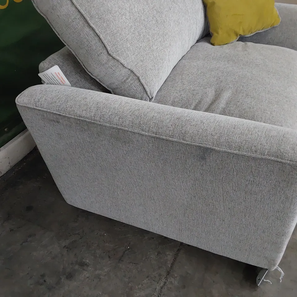 DESIGNER EASY CHAIR GREY FABRIC 