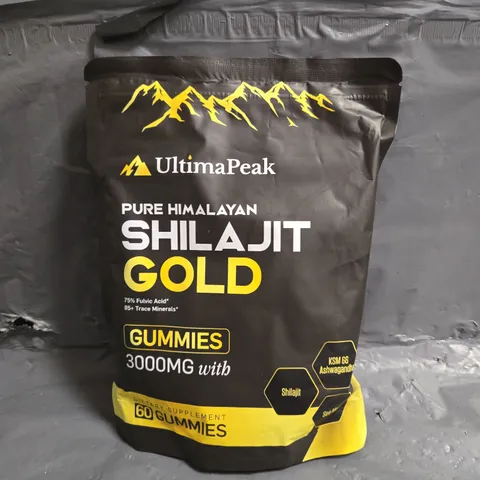 SEALED ULTIMAPEAK PURE HIMALAYAN SHILAJIT GOLD GUMMIES 60 SERVINGS