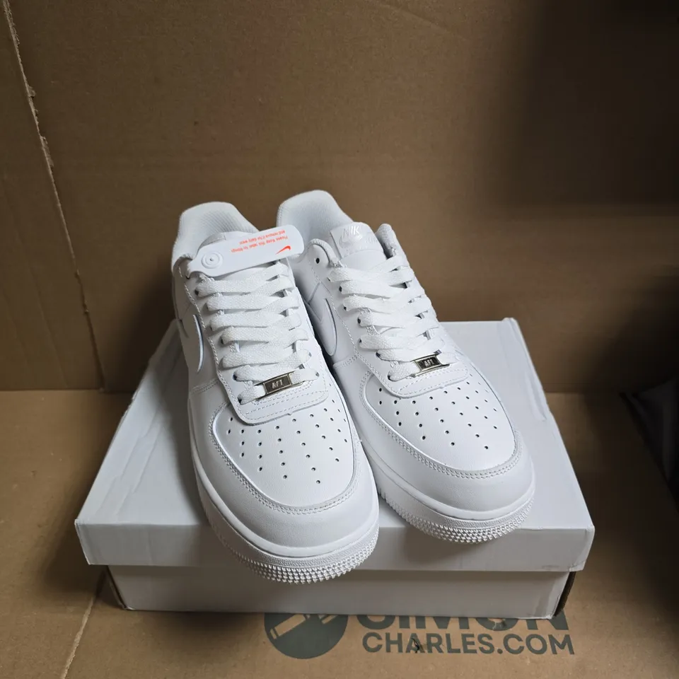 NIKE AIR FORCE 1 '07 WHITE SNEAKERS – UK 9 