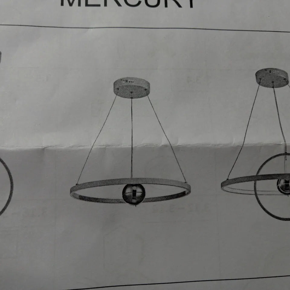DAR LIGHTING MERCURY LE PENDANT FITTING
