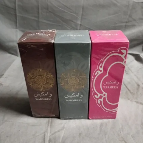 3 X SEALED WARMKISS PERFUMES
