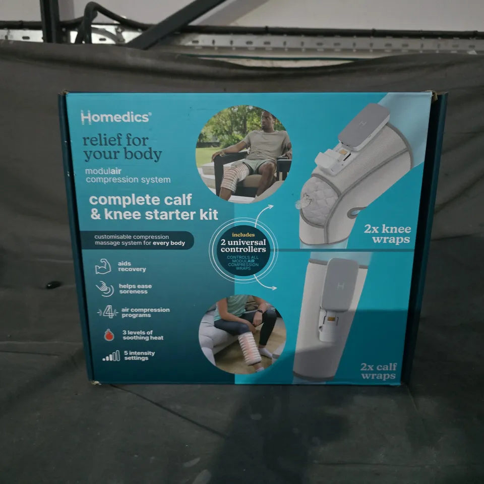 BOXED HOMEDICS COMPLETE CALF & KNEE STARTER KIT – MODULAR COMPRESSION SYSTEM