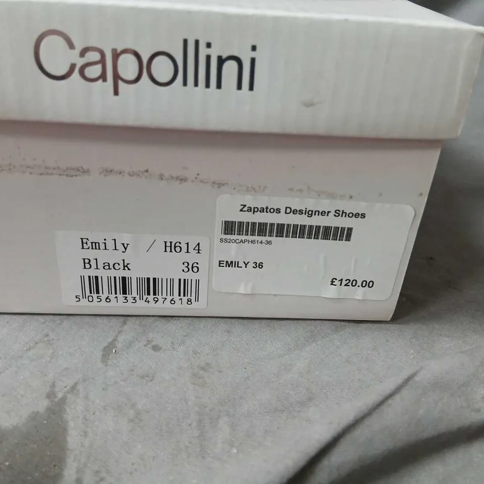 CAPOLLINI EMILY BLACK HIGH HEELS – UK 3 (EU 36)