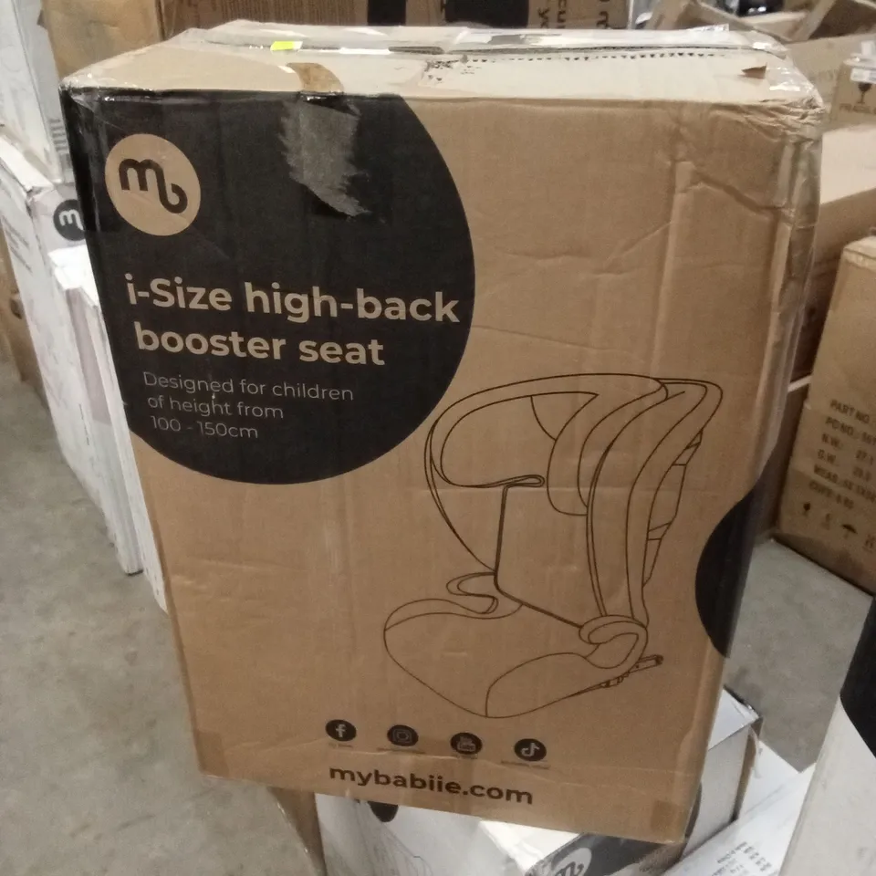 BOXED MYBABIIE I-SIZE HIGH-BACK BOOSTER SEAT
