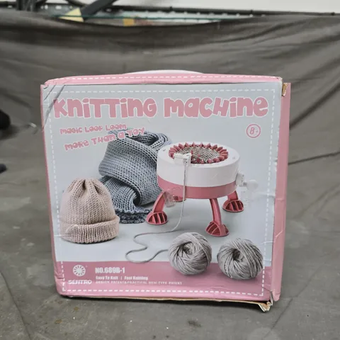 SENTRO KNITTING MACHINE – PINK BOXED SET WITH YARN