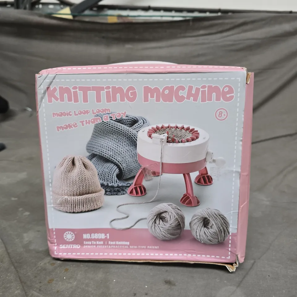 SENTRO KNITTING MACHINE – PINK BOXED SET WITH YARN