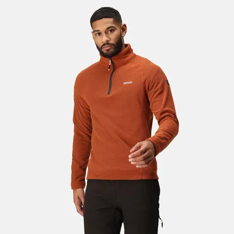 BRAND NEW REGATTA MEN'S KENGER HALF ZIP MIDWEIGHT FLEECE - BURNT COPPER SIZE UK XXL